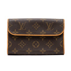 Shoulder Bag Florentine Brown Monogram Canvas