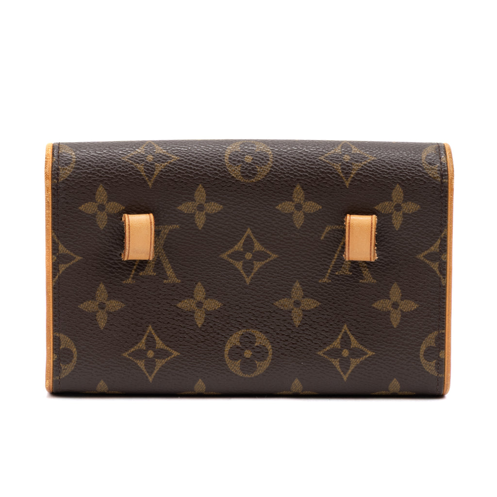 Shoulder Bag Florentine Brown Monogram Canvas