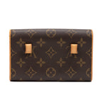 Shoulder Bag Florentine Brown Monogram Canvas