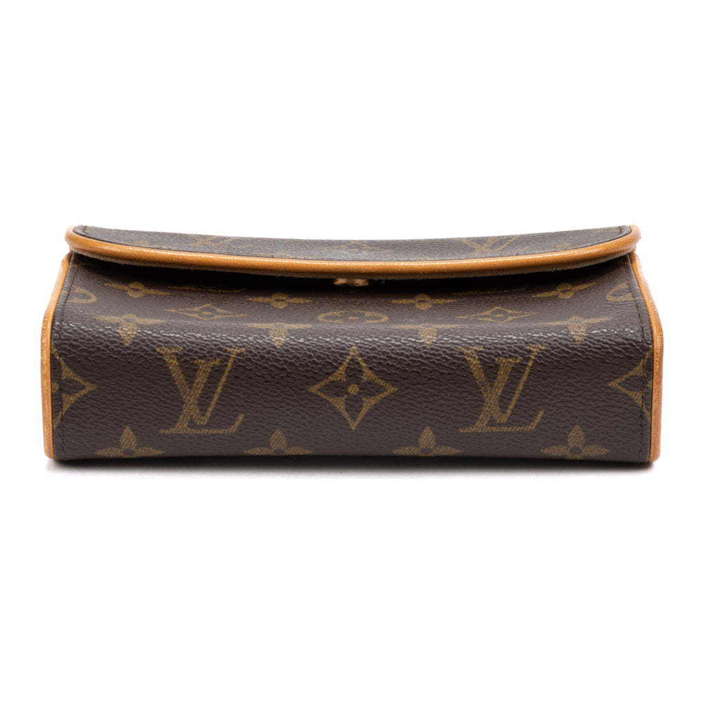 Shoulder Bag Florentine Brown Monogram Canvas