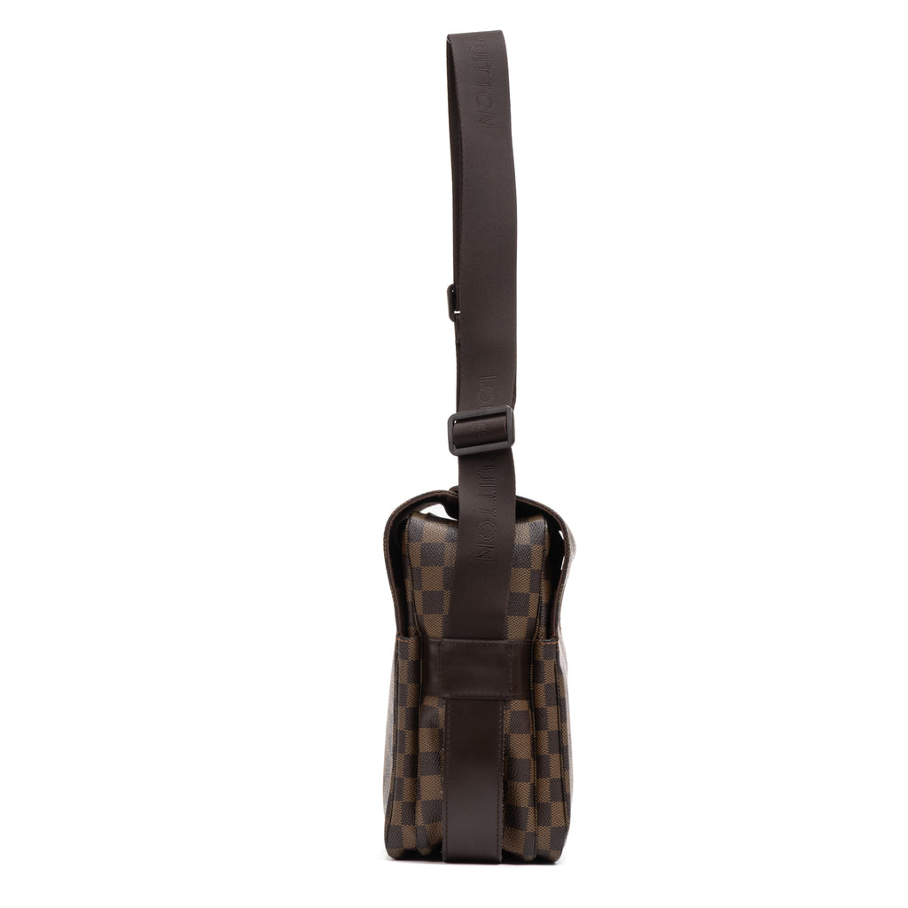 Shoulder Bag Naviglio Brown Damier Ebene