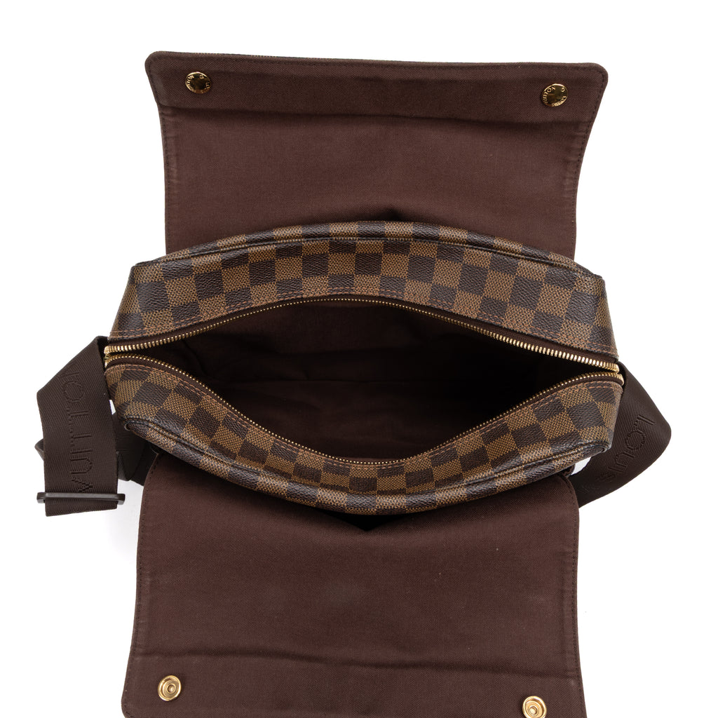 Shoulder Bag Naviglio Brown Damier Ebene