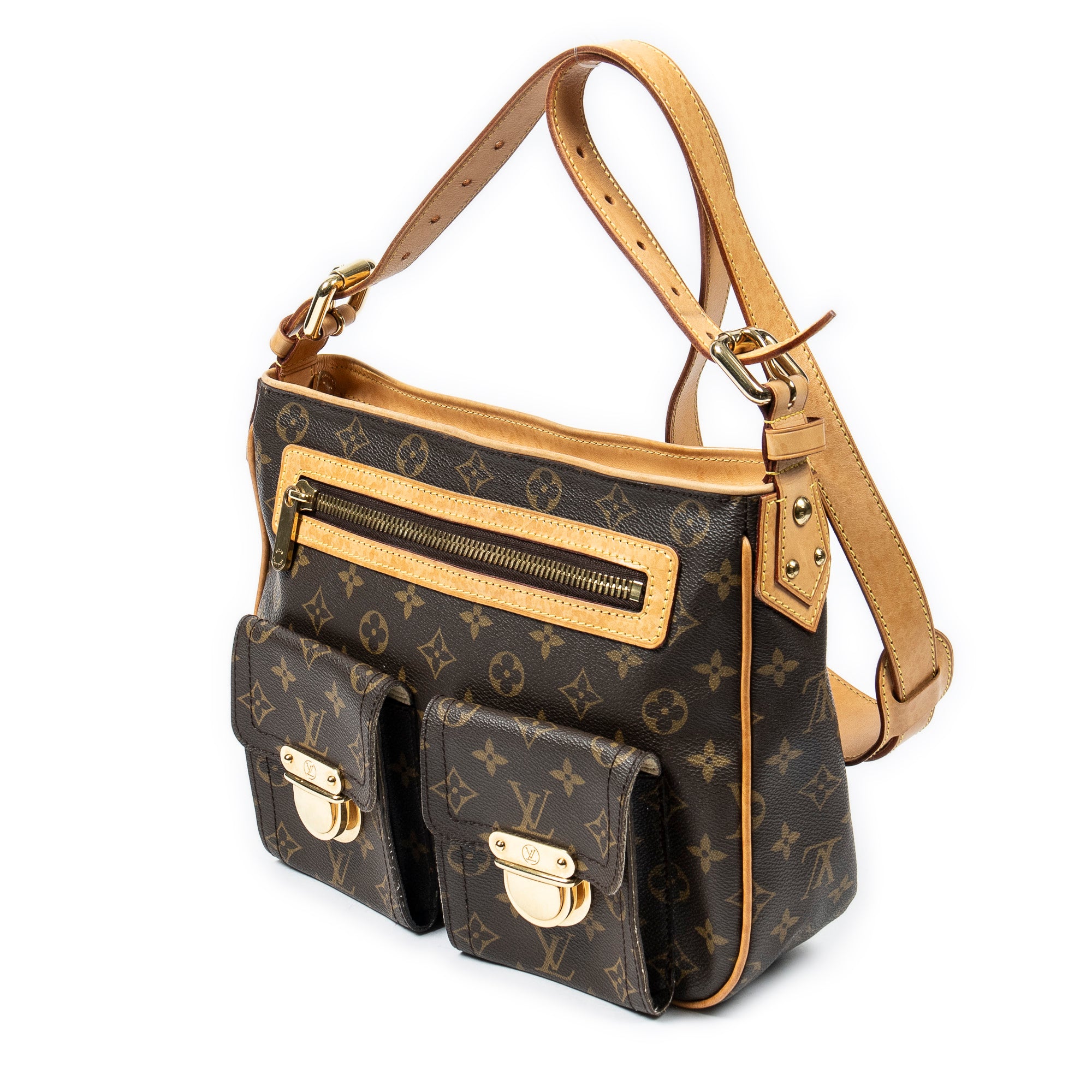 Shoulder Bag Hudson GM Brown Monogram Canvas