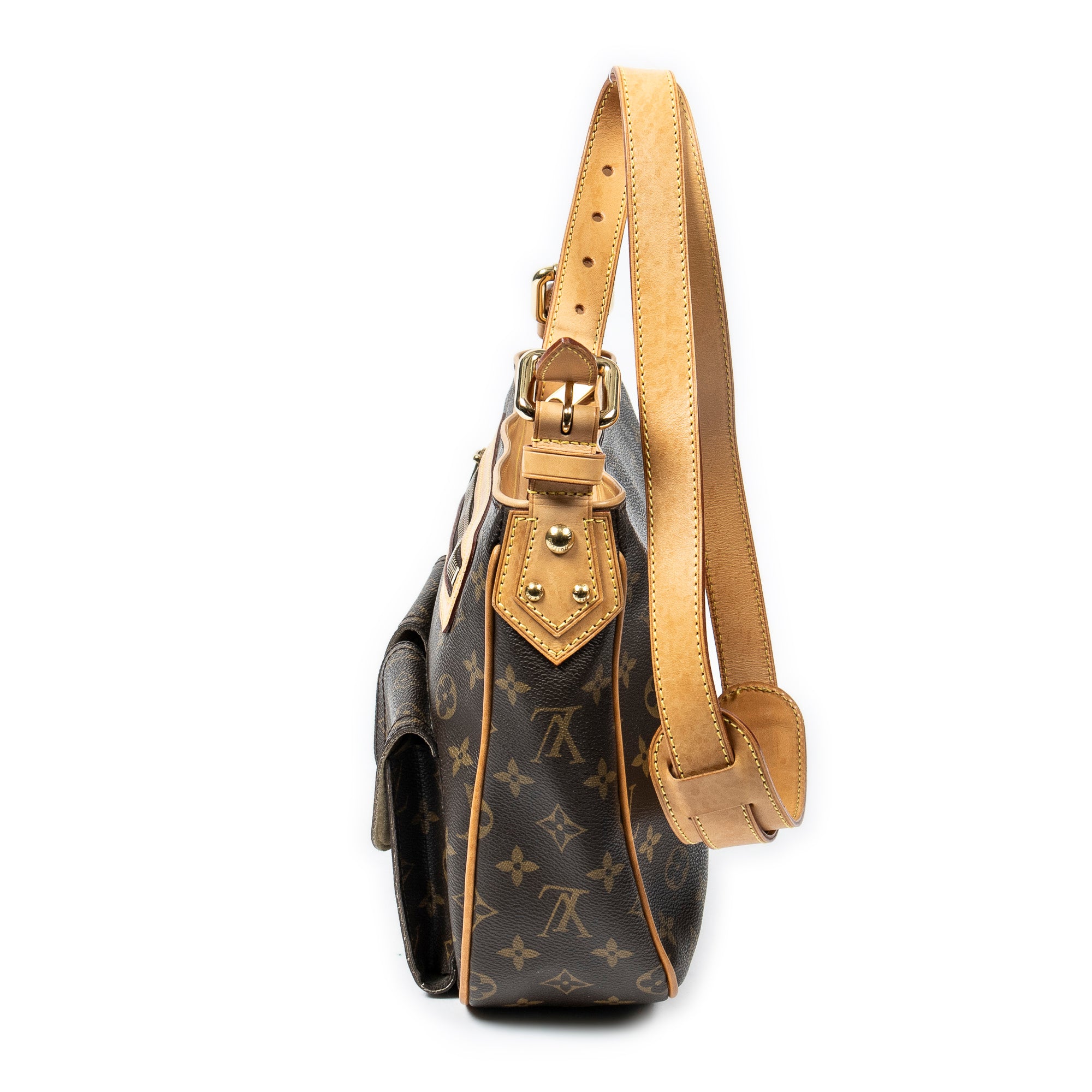 Shoulder Bag Hudson GM Brown Monogram Canvas