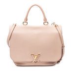 Shoulder Bag Volta Top Handle Pink Taurillon Clemence Leather
