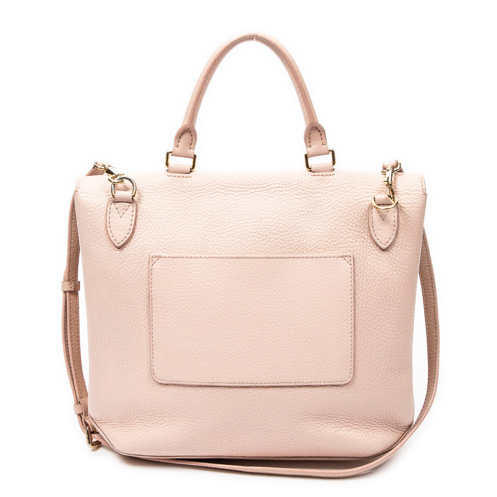 Shoulder Bag Volta Top Handle Pink Taurillon Clemence Leather