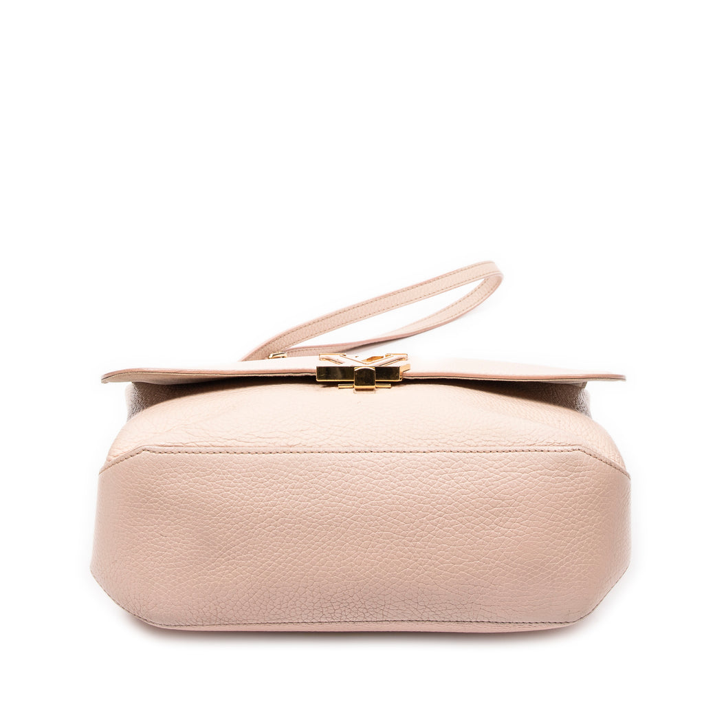 Shoulder Bag Volta Top Handle Pink Taurillon Clemence Leather