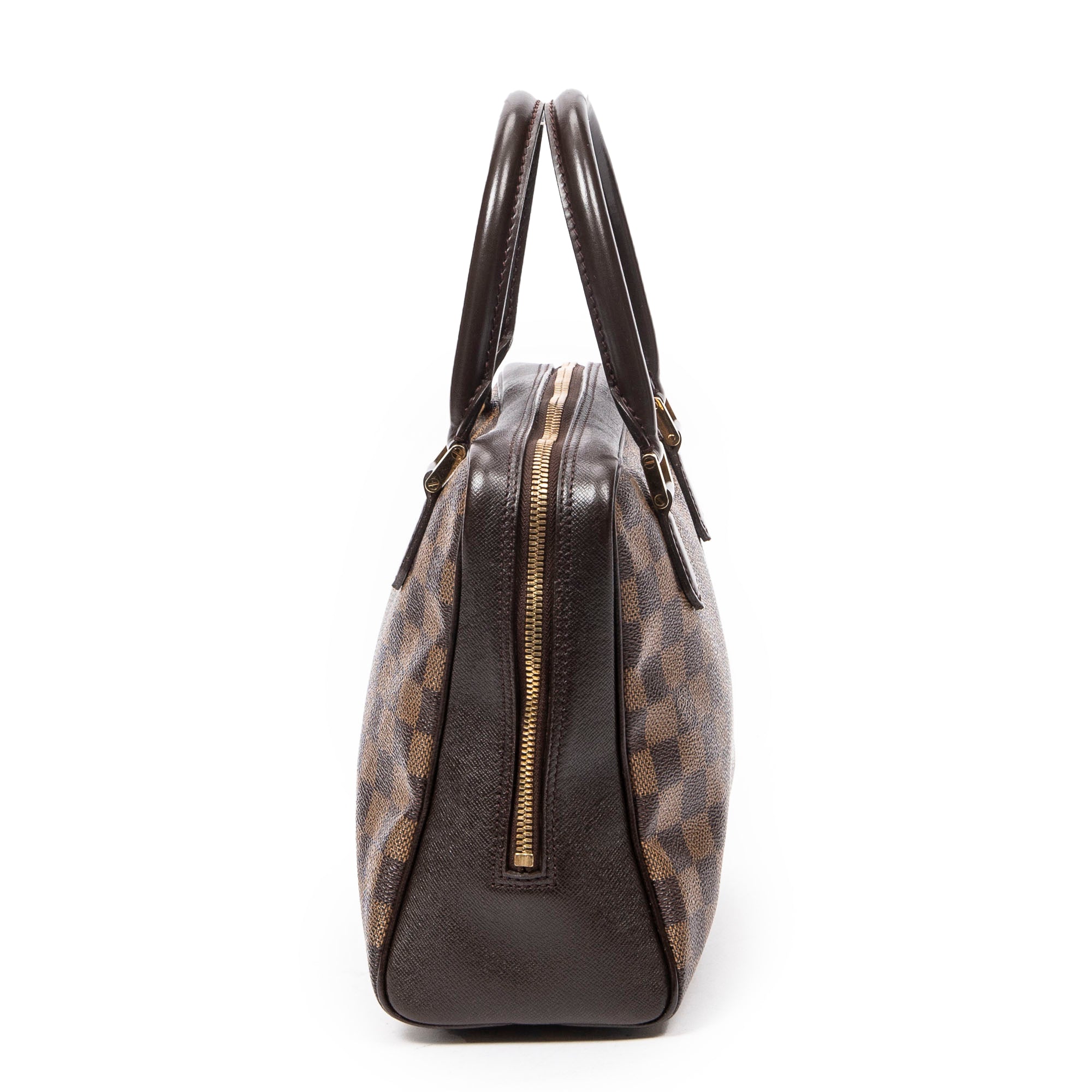 Bolso de hombro Brera marrón Damier Ebene