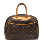 Handbag Deauville Brown Monogram Canvas