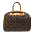 Handbag Deauville Brown Monogram Canvas