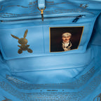Bolso de Hombro Jeff Koons Turner Neverfull MM Lona Revestida Azul Claro