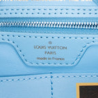 Bolso de Hombro Jeff Koons Turner Neverfull MM Lona Revestida Azul Claro