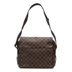 Shoulder Bag Naviglio Brown Damier Ebene