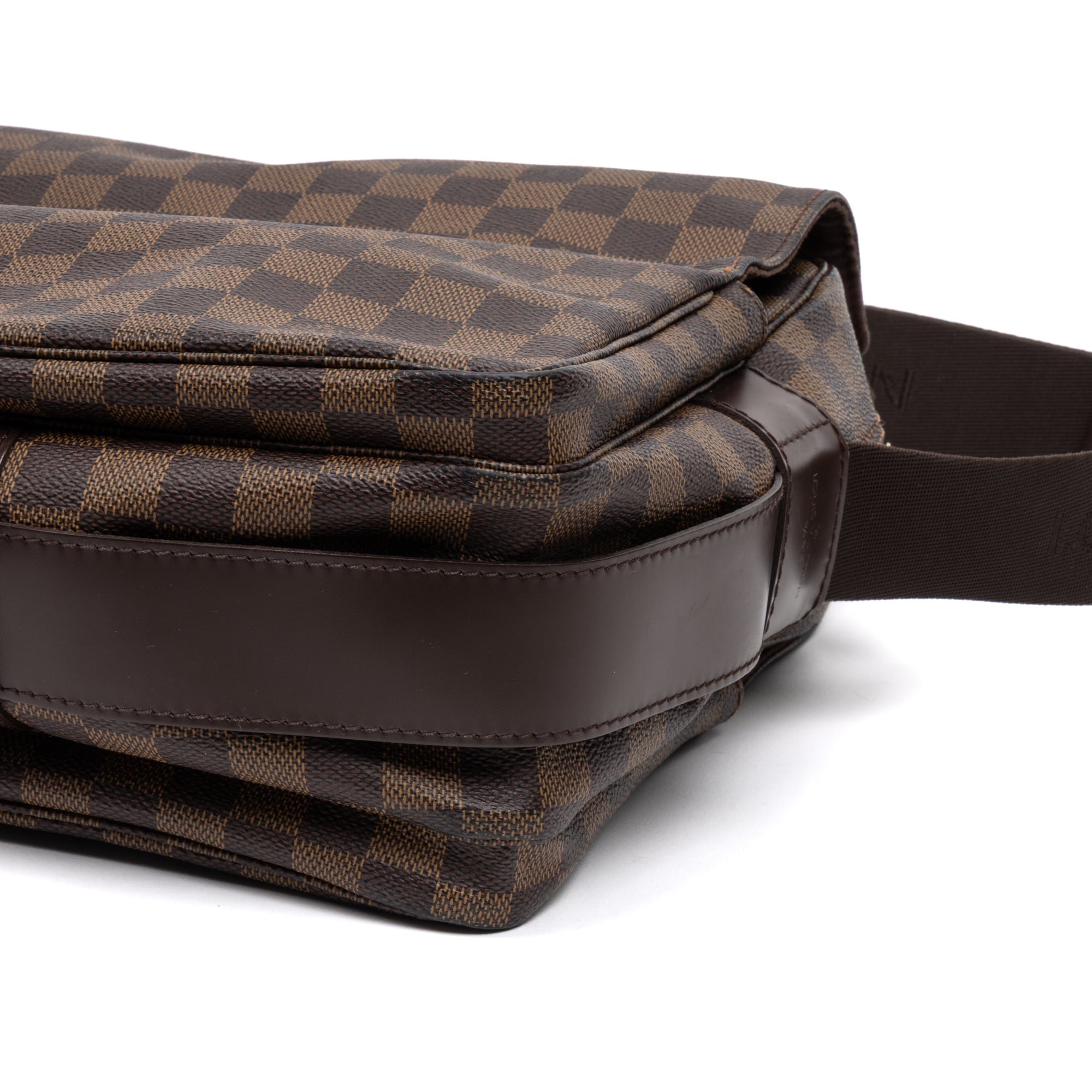 Shoulder Bag Naviglio Brown Damier Ebene