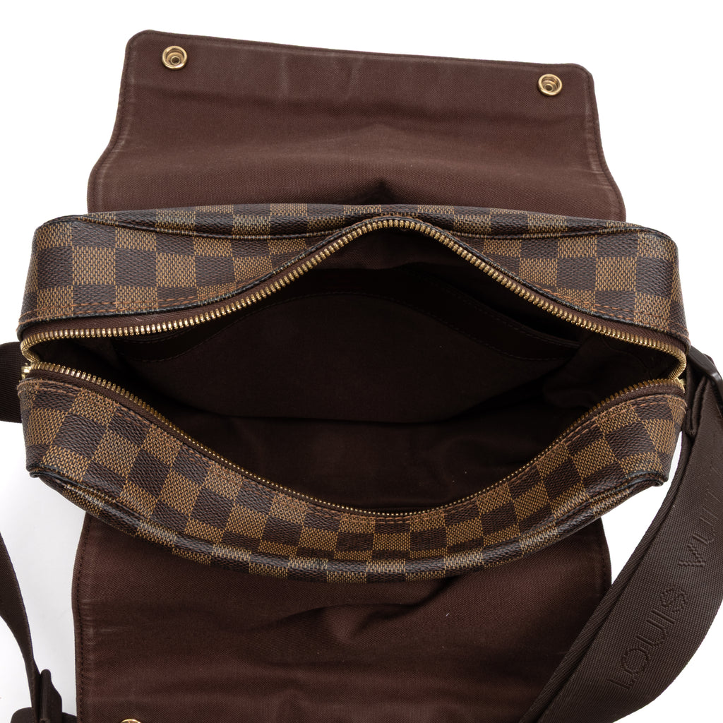 Shoulder Bag Naviglio Brown Damier Ebene