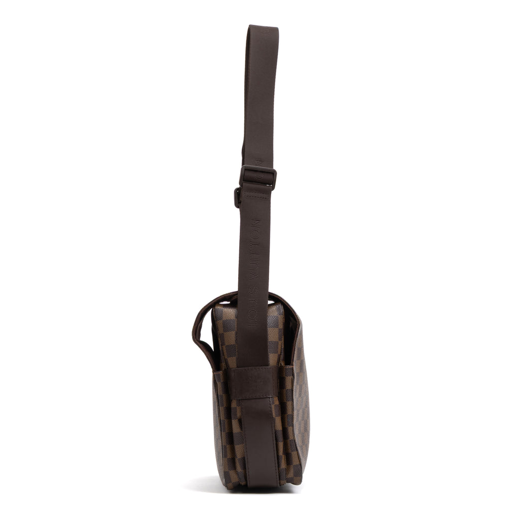 Shoulder Bag Naviglio Brown Damier Ebene