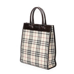 Handbag Medium Tall Tote Beige Nova Check Canvas