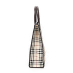 Handbag Medium Tall Tote Beige Nova Check Canvas
