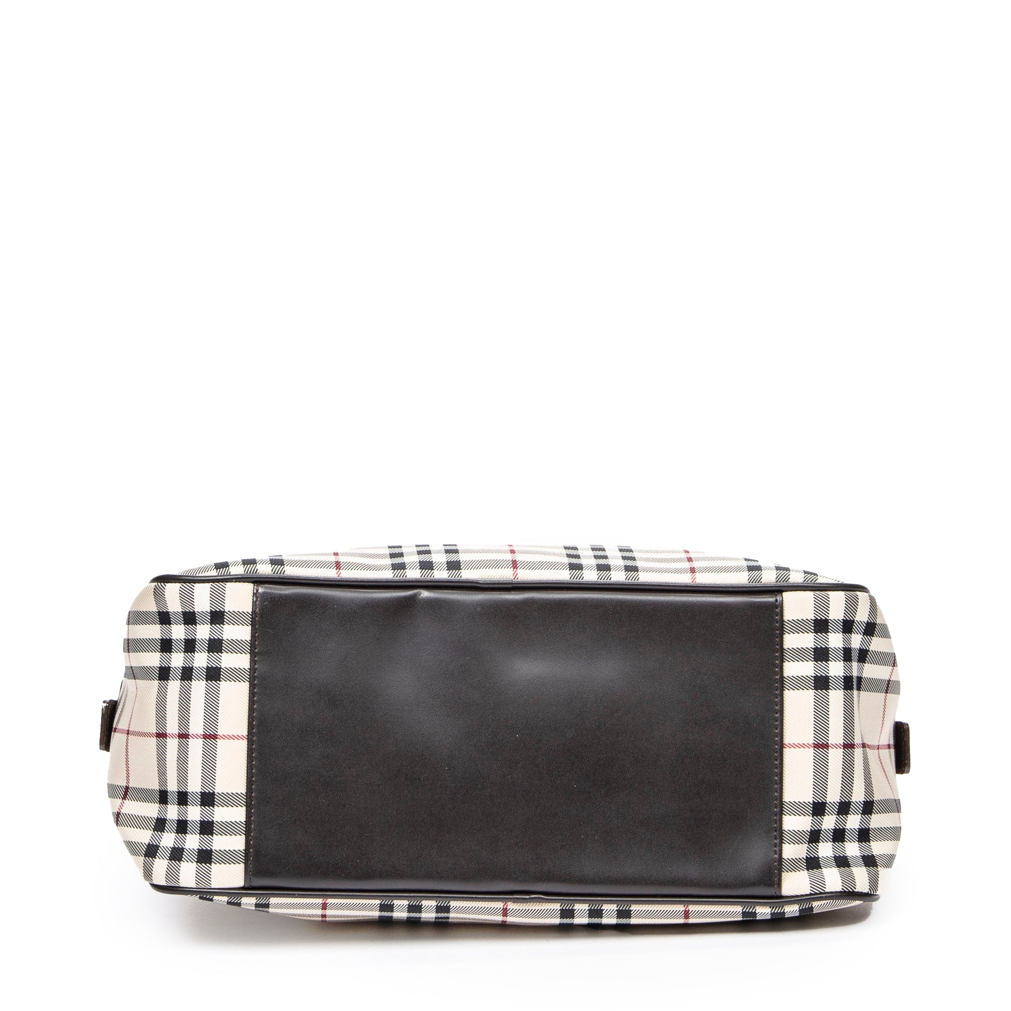 Handbag Boston Bag Beige Nova Check Canvas