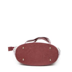 Shoulder Bag Zip Bucket Tote Beige Nova Check Canvas