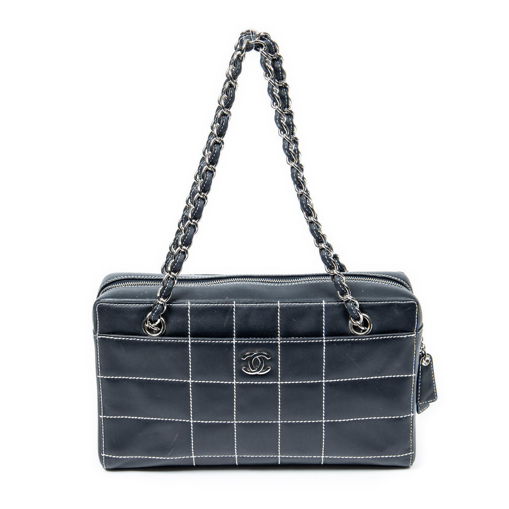 Shoulder Bag Wild Stitch Camera Bag Black Wild Stitch Quilted Lambskin Leather