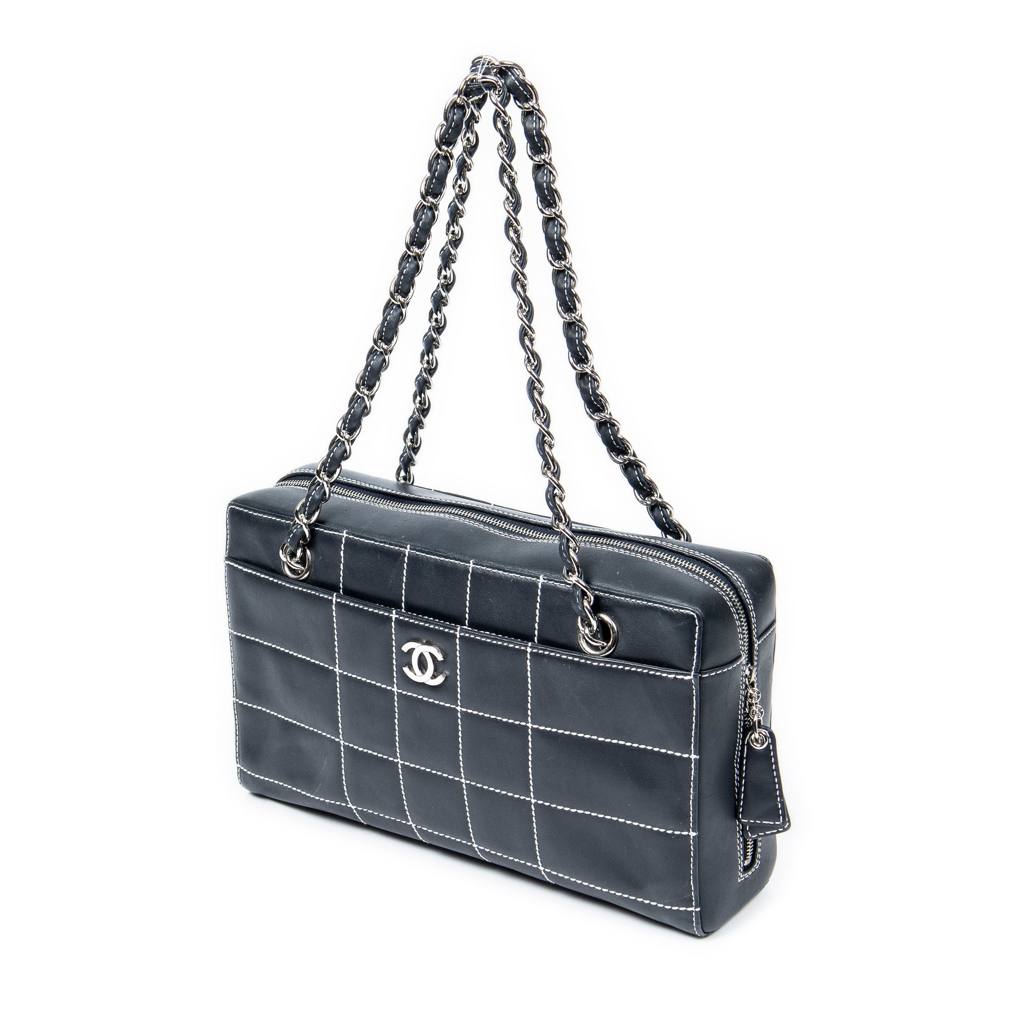 Shoulder Bag Wild Stitch Camera Bag Black Wild Stitch Quilted Lambskin Leather