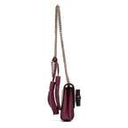 Shoulder Bag Miss Bamboo Pink Grained Leather