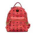Backpack Mini Side Studded Stark Backpack Fuchsia Visetos Coated Canvas