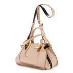 Bolso de hombro Hayley de piel granulada color marfil