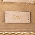 Bolso de hombro Hayley de piel granulada color marfil