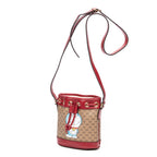 Shoulder Bag Ltd. Ed. Gucci x Doraemon Mini Bucket Crossbody Brown Microguccissima Coated Canvas