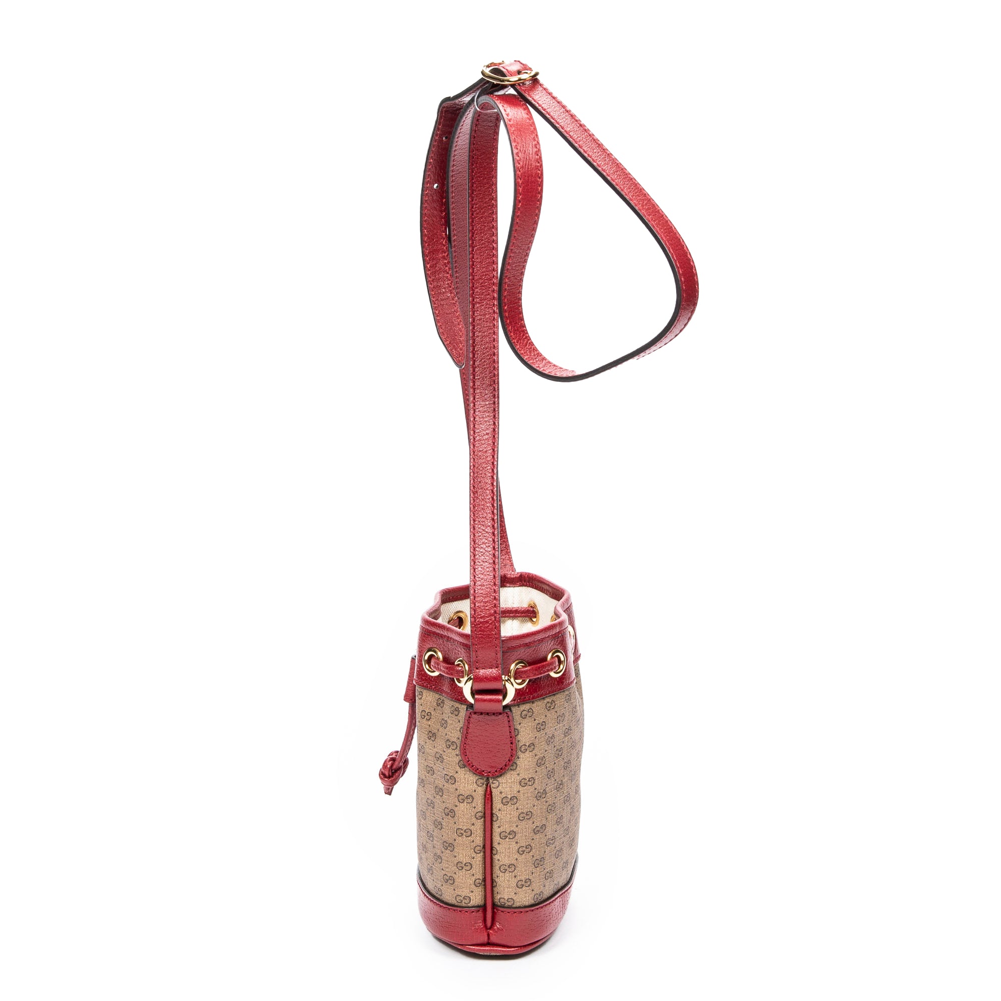 Shoulder Bag Ltd. Ed. Gucci x Doraemon Mini Bucket Crossbody Brown Microguccissima Coated Canvas