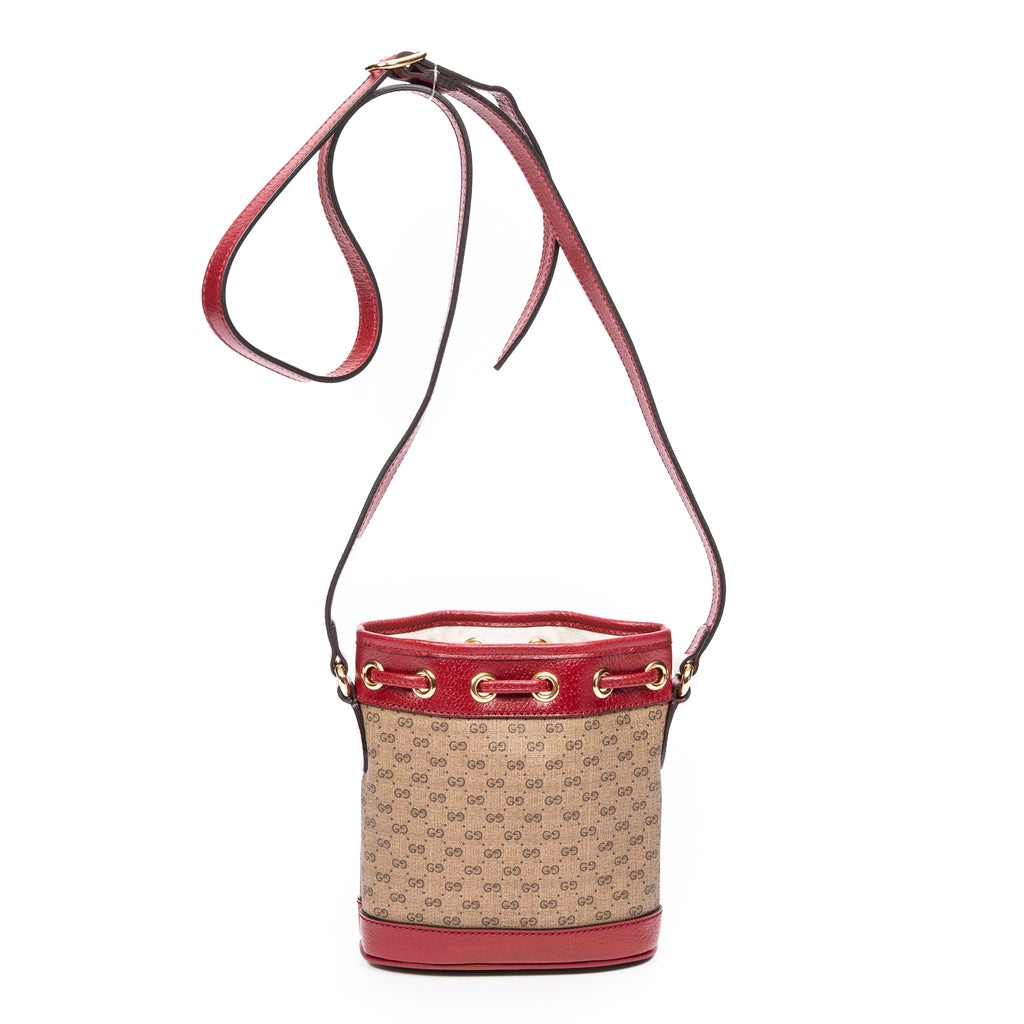 Shoulder Bag Ltd. Ed. Gucci x Doraemon Mini Bucket Crossbody Brown Microguccissima Coated Canvas