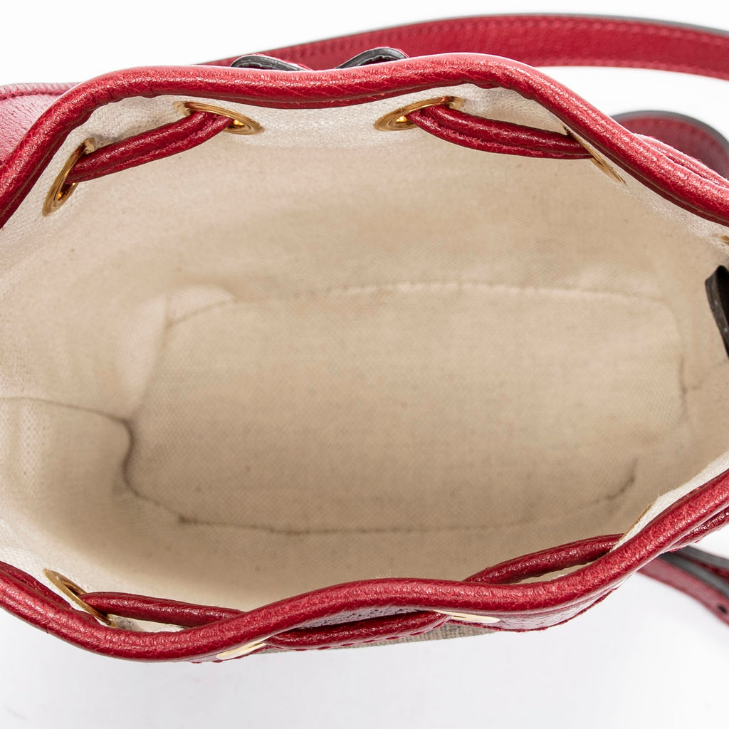 Shoulder Bag Ltd. Ed. Gucci x Doraemon Mini Bucket Crossbody Brown Microguccissima Coated Canvas