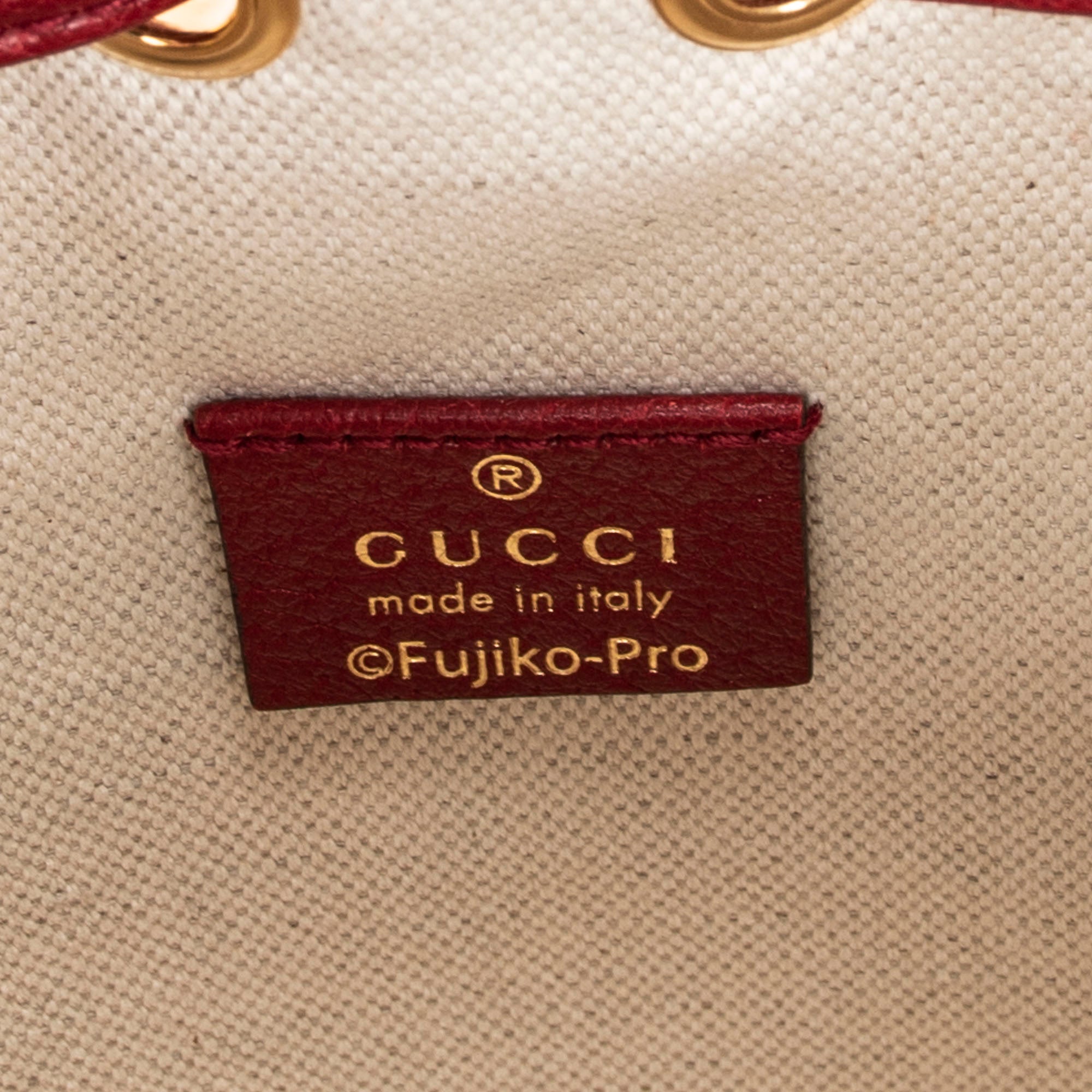 Shoulder Bag Ltd. Ed. Gucci x Doraemon Mini Bucket Crossbody Brown Microguccissima Coated Canvas