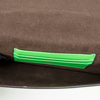 Bandolera Mini Baguette Plana Piel Lisa Verde