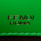 Bandolera Mini Baguette Plana Piel Lisa Verde