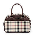 Bolso Mini Dome Lona Beige Nova Check