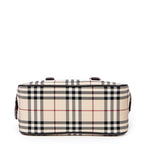 Bolso Mini Dome Lona Beige Nova Check