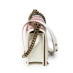 Bolso de hombro Paris-Cuba Multicolor Lentejuelas Bolso mediano Boy Bag Lona de lentejuelas rojas/Piel de becerro