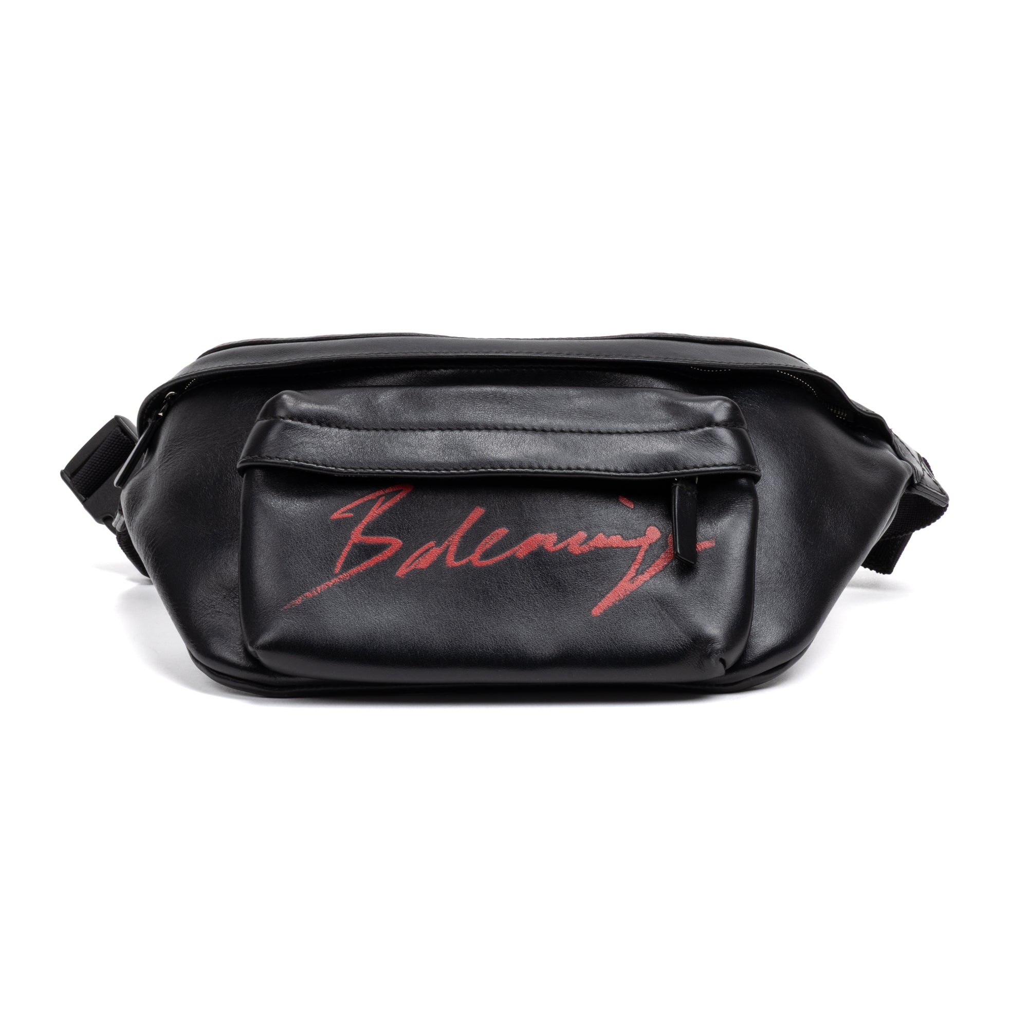 Shoulder Bag Everyday Belt Bag Black Calfskin Leather