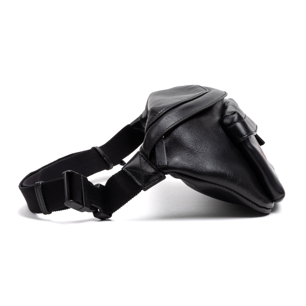 Shoulder Bag Everyday Belt Bag Black Calfskin Leather