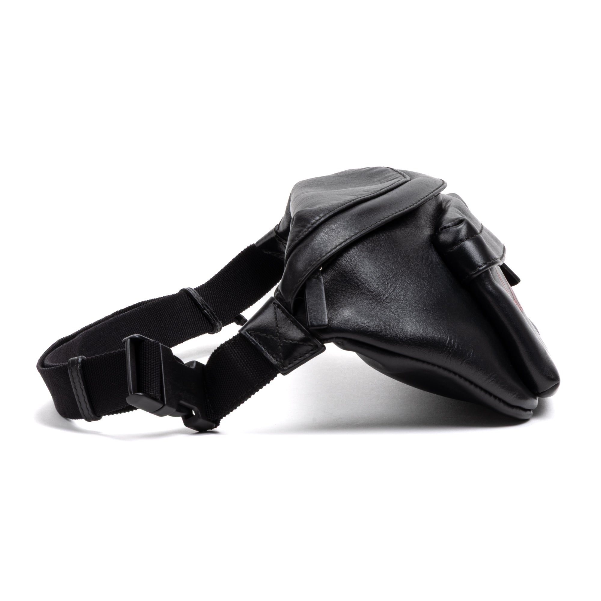 Shoulder Bag Everyday Belt Bag Black Calfskin Leather