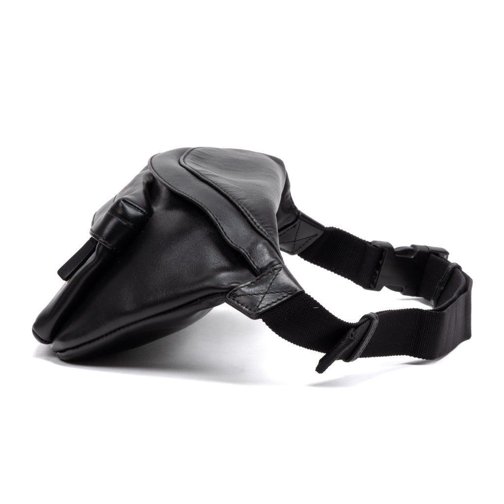 Shoulder Bag Everyday Belt Bag Black Calfskin Leather