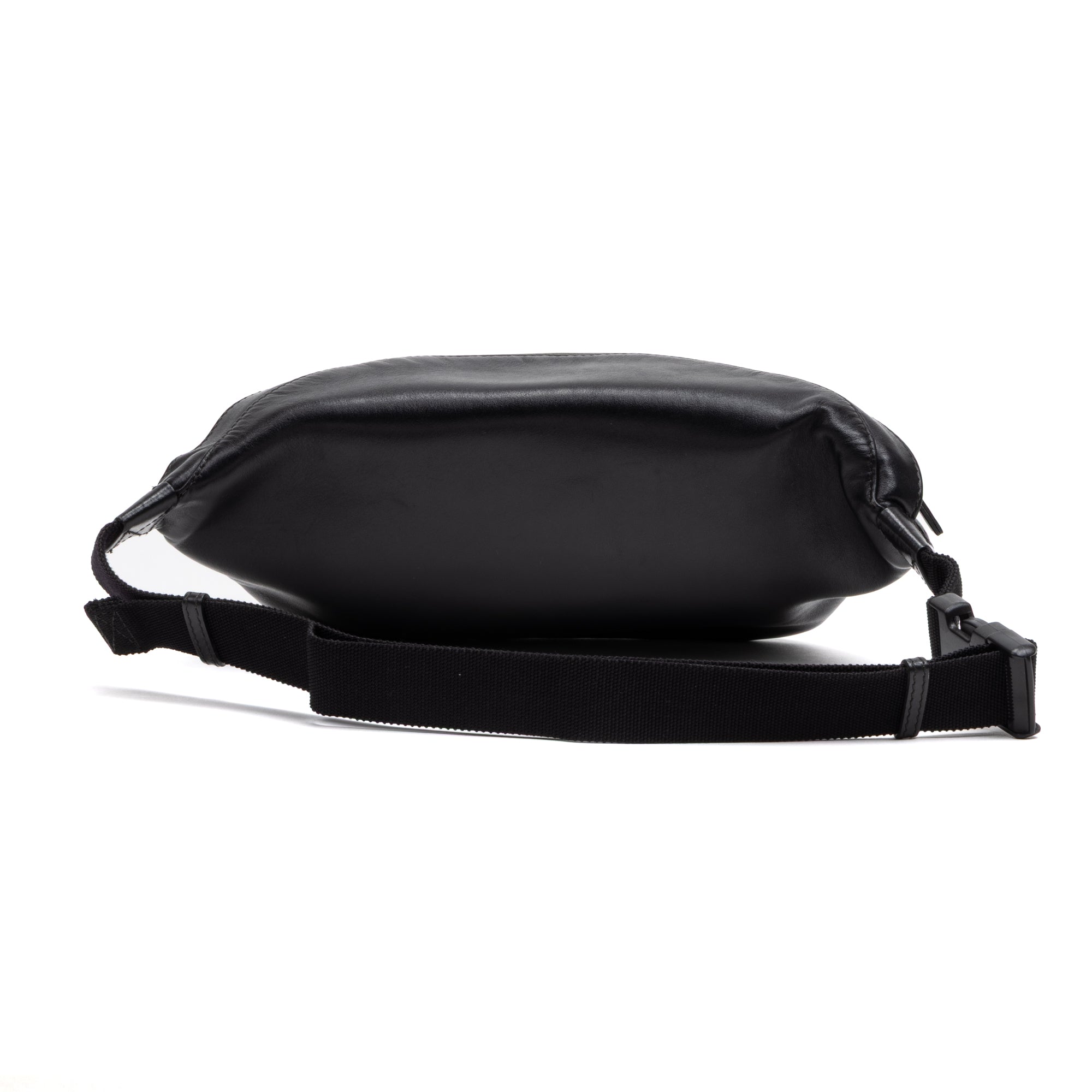 Shoulder Bag Everyday Belt Bag Black Calfskin Leather