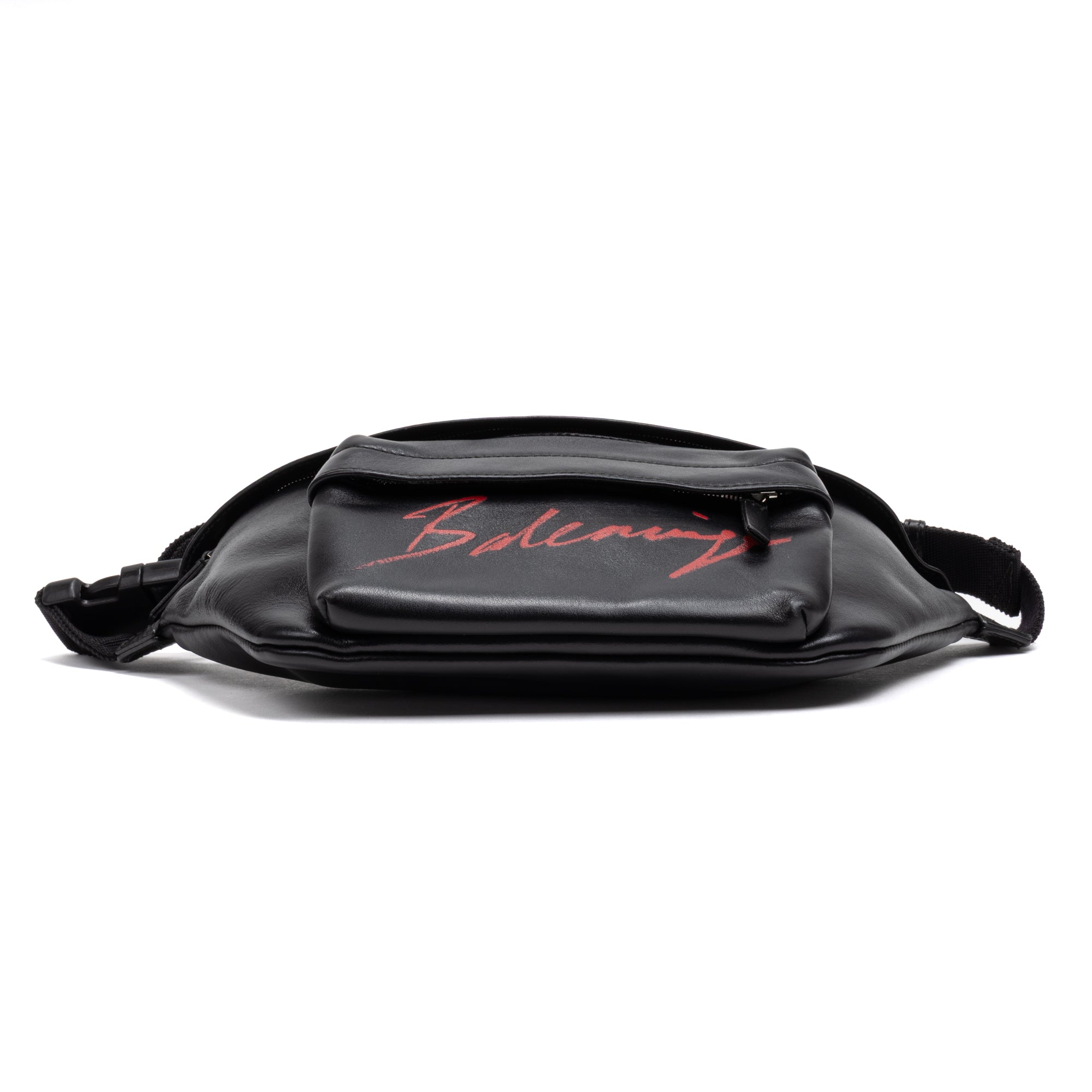 Shoulder Bag Everyday Belt Bag Black Calfskin Leather