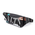 Shoulder Bag Ltd. Ed. Valentino x Emilio Villalba VLTN Belt Bag Black Printed Smooth Leather