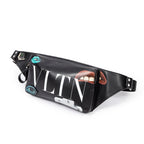 Shoulder Bag Ltd. Ed. Valentino x Emilio Villalba VLTN Belt Bag Black Printed Smooth Leather
