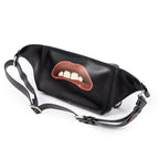 Shoulder Bag Ltd. Ed. Valentino x Emilio Villalba VLTN Belt Bag Black Printed Smooth Leather