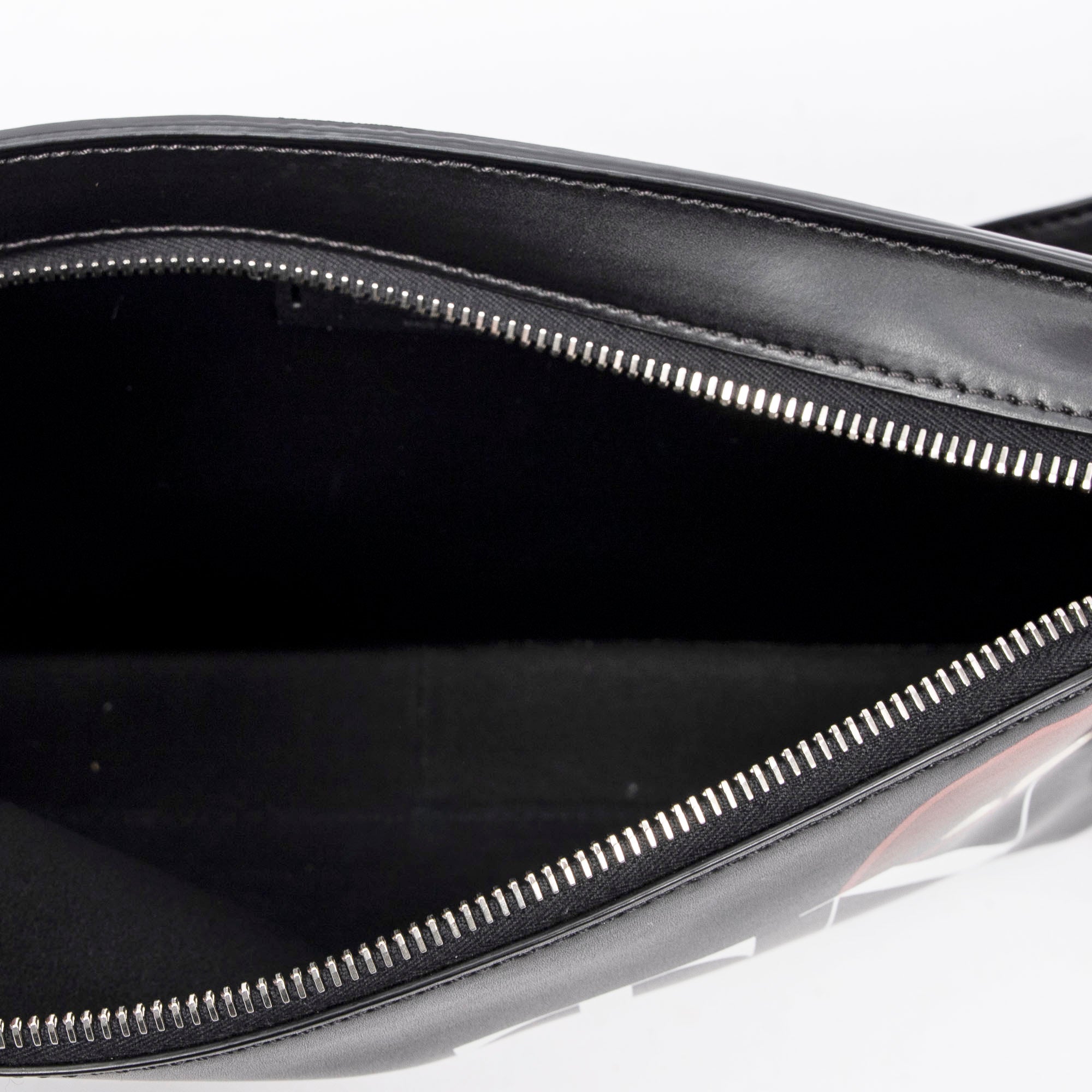 Shoulder Bag Ltd. Ed. Valentino x Emilio Villalba VLTN Belt Bag Black Printed Smooth Leather